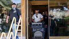 Inspectors and police raided Al Jazeera offices in Jerusalem, and confiscated its equipment on 5 May 2024 the Israeli communications minister said following the decision to shut down the broadcaster