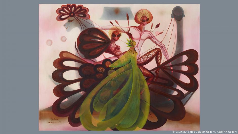 Juliana Seraphim, 'Untitled',  a painting with butterfly-like figures