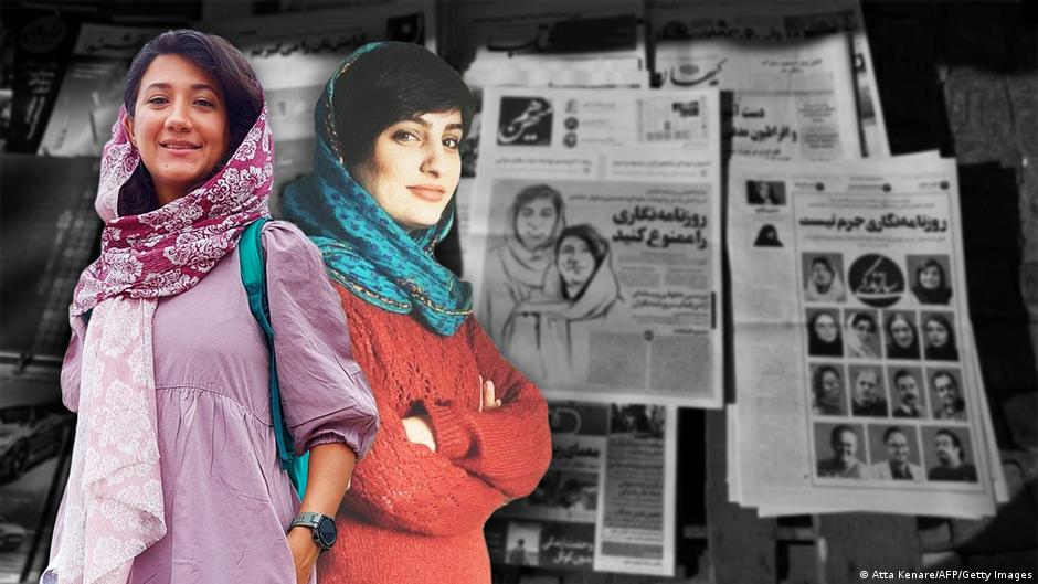 Iranian journalists Nilofar Hamedi and Elaheh Mohammadi