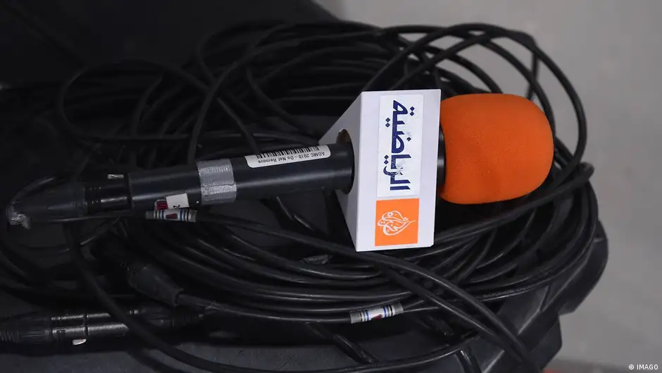 Mikrofon des Senders Al-Dschasira (Archivbild)