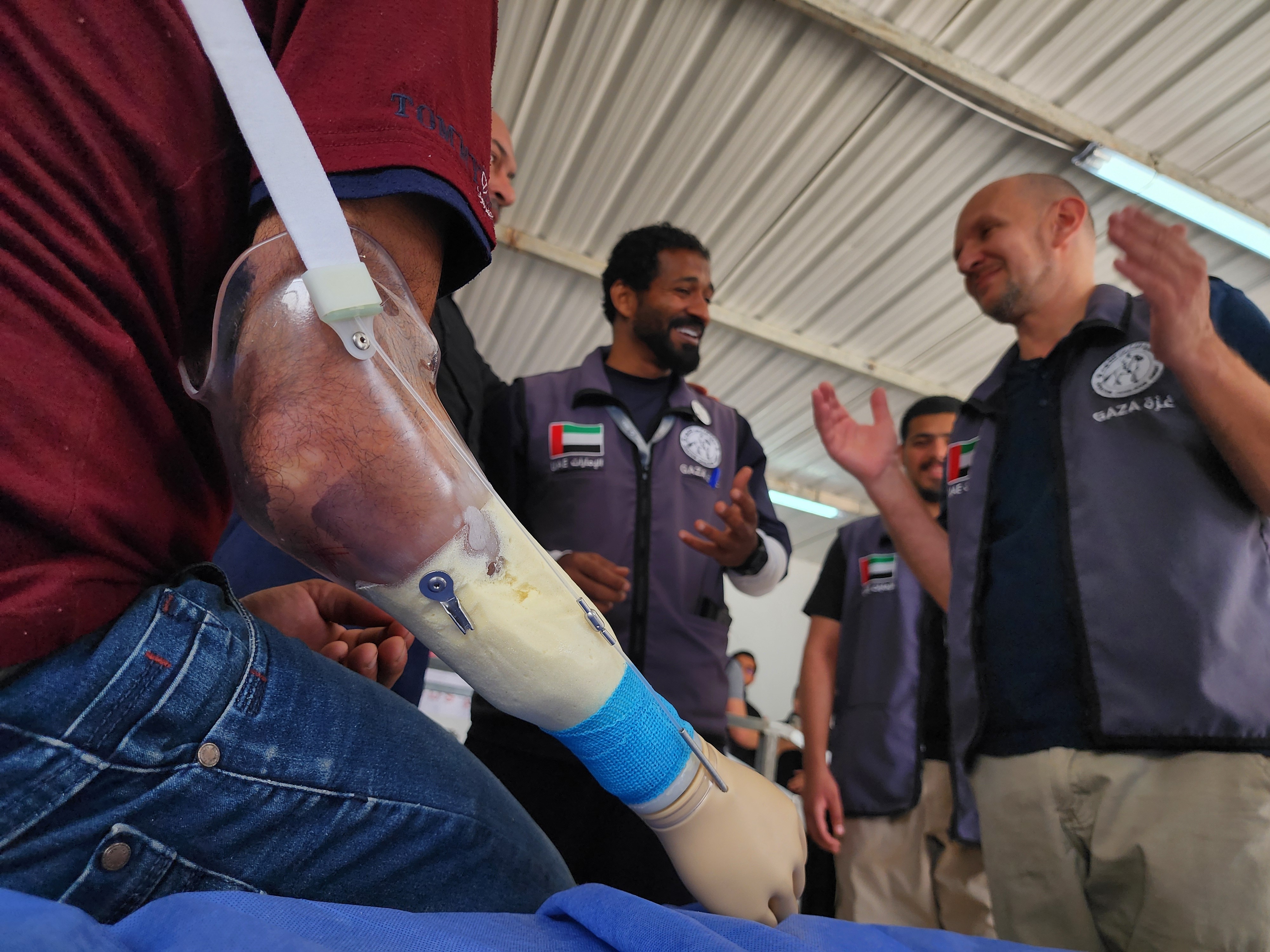 Emirati humanitarian workers in Rafah, Gaza