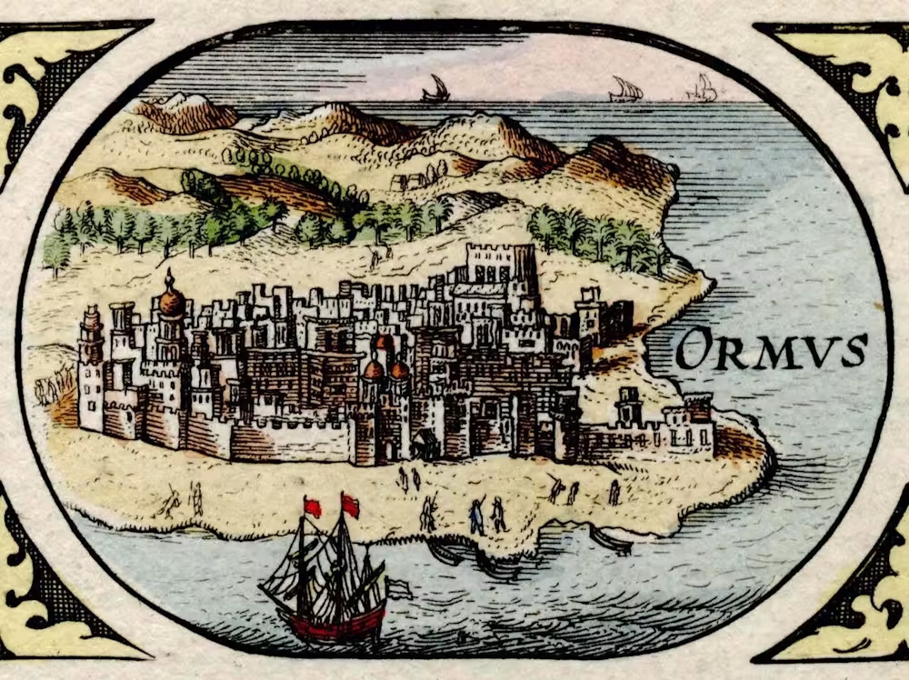 Map with carte-a-figures, with people of Asia depicted in the right and left borders, and nine city views on the upper border: Candy (Kandy), Calecvth (Calcutta), Goa, Damasco (Damascus), Jervsalem, Ormvs, Bantam, (Bamten) Aden and Macao. First published as a loose sheet in 1617, Blaeu based it upon his wall map of 1608, which in turn drew on Hondius's folio map of 1606. It was subsequently incorporated into Blaeu's atlas from 1630 to 1670.