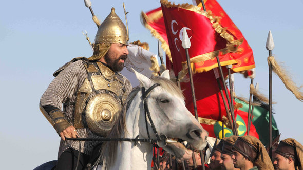 Still from a battle scene in the Turkish television series 'Muhteşem Yüzyil' (photo: imago/Seskim Photo)