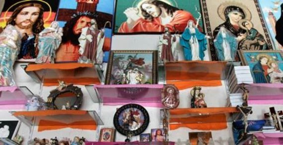 Koptische Devotionalien zum Verkauf in Alexandria; Foto: AP