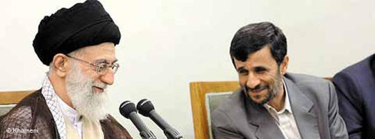 President Ahmadinejad and Ayatollah Ali Khamenei (photo: www.khameni.ir)