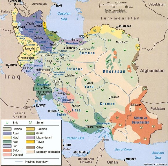 Map of Iran (source: Wikimedia Commons)