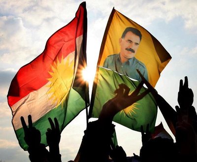Demonstration of PKK sympathisers (photo: dpa)