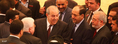 Iyad Allawi and Nuri al-Maliki among Iraqi MPs (photo: AP)