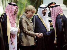 Chancellor Angela Merkel on her recent state visit to Saudi Arabia (photo: AP)