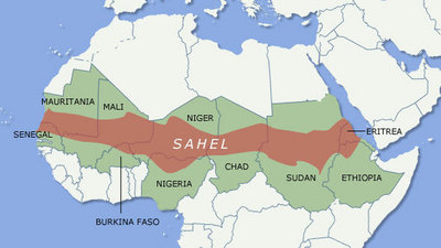 Map Sahel (source: DW)