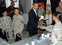 Barack Obama in Afghanistan (photo: AP)