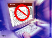 Symbolic image Internet censorship (photo: DW)
