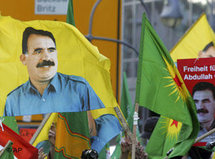 Kurdish demonstrators demonstrate after Europe top human rights court ruled that Kurdish rebel leader Abdullah Öcalan did not receive a fair trial in Turkey, Thursday May 12, 2005 in Strasbourg, France (photo: AP)