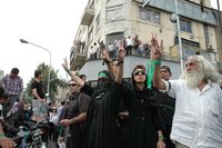 Demonstration in Tehran (photo: RZ)