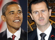 US President Barack Obama and Syrian President Bashar Al Assad (photo: AP)