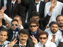 Lawyers protesting (photo: dpa)