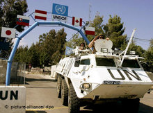 Headquarter of the UN at Golan (photo: dpa)