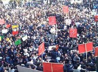 Student demonstration in Teheran, 6th of December 2006 (photo: DW)