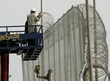 A border fence in Melilla (photo: AP)