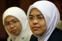 Rafidah Abdul Razak and Surayah Ramlee (photo: AP)