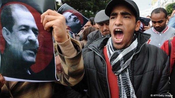 مظاهرات احتجاجية ضد حزب حركة النهضة . أ ف ب