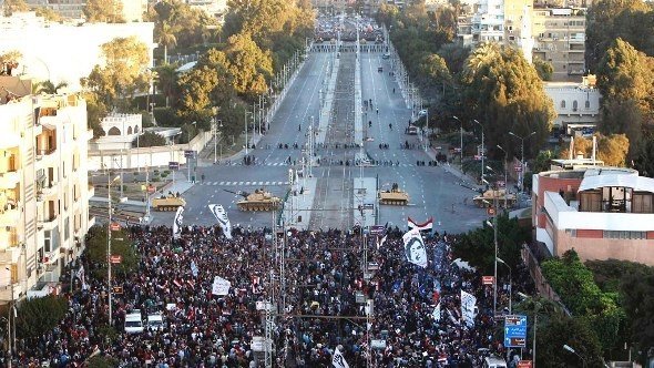 احتجاجات ضد مرسي، ديسمبر 2012. رويترز