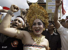 Protests in Bali (photo: DW)