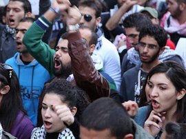 Protest von Jugendlichen in Beirut; Foto:©  Dareen Al Omari