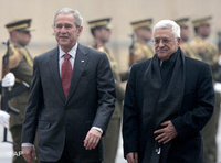 George Bush und Mahmoud Abbas; Foto: AP