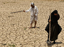 Vertrocknete Böden südlich von Bagdad; Foto: AP