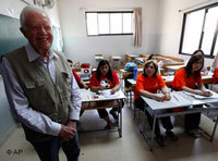 Jimmy Carter als Wahlbeobachter; Foto: AP