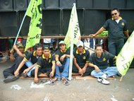 Young members of the Betawi Brotherhood Forum in Jakarta (photo: Ian Wilson)