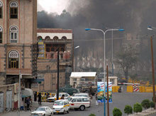 Attack on the US embassy in Yemen (photo: AP)