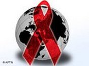 Ein Symbol der Solidarität mit HIV-Infizierten - die rote Schleife