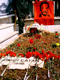 Grave of the revolutionary Mahir Cayan who died in 1972 (private copyright)