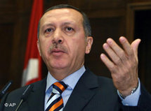 Der türkische Ministerpräsident Recep Tayyip Erdogan; Foto: AP