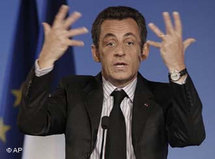 Frankreichs Präsident Nicolas Sarkozy; Foto: AP