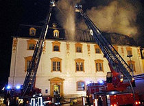 Brand in der Herzogin Anna Amalia Bibliothek in 2004; Foto: AP