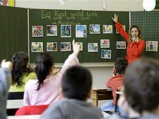 Unterricht an einer deutschen Grundschule; Foto: AP
