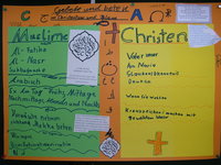 Poster made by pupils at the Brucker Lache primary school in Erlangen (photo: Christiane Hawranek)