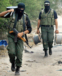 مقاتلون من حركة حماس، الصورة: د.ب.ا
