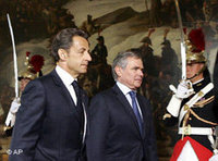 الرئيس الفرنسي ورئيس  برلمان البلاد، الصورة: ا.ب