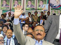 الرئيس علي عبد الله صالح ، الصورة: ا.ب
