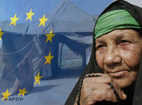 صورة رمزية: الاتحاد الأوروبي واللاجئون العراقيين، الصورة: أ.ب