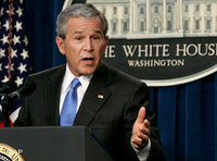 الرئيس الأمريكي جورج بوش، الصورة: أ.ب