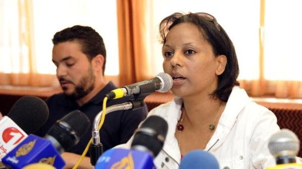 نجيبة الحمروني نقيبة الصحافيين التونسيين. حقوق الصورة: محمد بن رجب