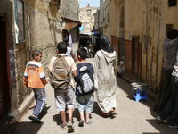 طلبة مدارس مغاربة، الصورة: بيآت شتاوفَر 