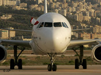 طائرة تحط في مطار بيروت قادمة من سيرلانكا، الصورة: خاص أ.ب