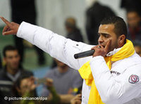 حمادة بن عمور، مغني الراب التونسي، الصورة د.ب.ا