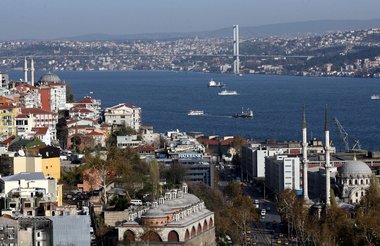 منظر عام لمدينة اسطنبول  الصورة د.ب.أِ